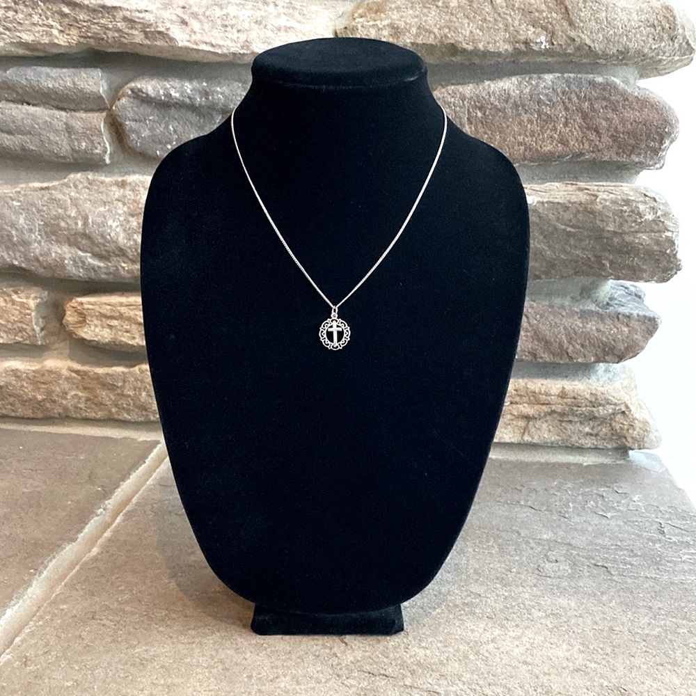 Simmons Sterling Silver Cross Necklace